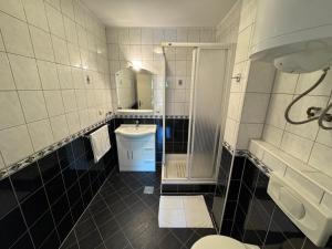 Koupelna v ubytování Apartments Prosika