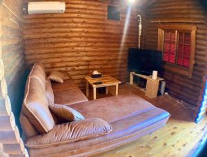 Posezení v ubytování MOTOSUGA Log House