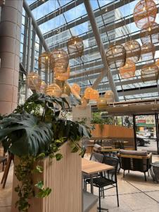 Restaurace v ubytování Flat Particular em Hotel - Alameda Lorena - SP