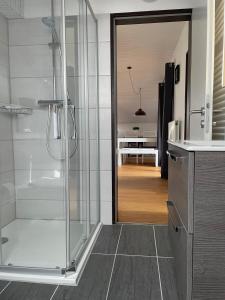 Ένα μπάνιο στο Apartment Am Weinberg