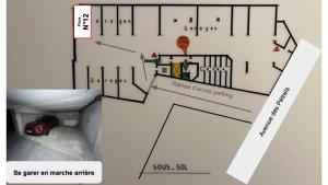 Plantegning af Un nid au marché à La baule + 30 billeder