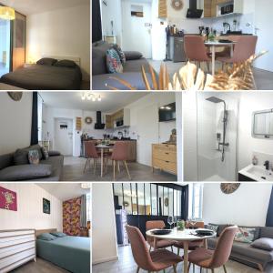 Η κουζίνα ή μικρή κουζίνα στο Bel Appartement Meximieux Centre Ville 2 chambres +20 φωτογραφίες