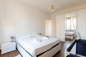 Posteľ alebo postele v izbe v ubytovaní JOIVY Spacious Family Apt for 4, in Carignano, Genoa