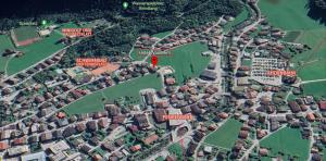 Letecký snímek ubytování Hotel Waldheim Garni