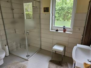 Koupelna v ubytování FeWo Lüneburger Heide - Krümel