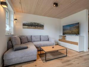 TV a/nebo společenská místnost v ubytování Strandgut 4