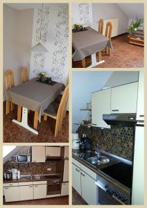 Η κουζίνα ή μικρή κουζίνα στο Ferienwohnung Rieka
