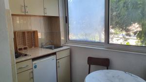 Kuchyň nebo kuchyňský kout v ubytování Guesthouse Sinani