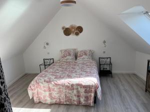 Postel nebo postele na pokoji v ubytování Chez Maraylaut