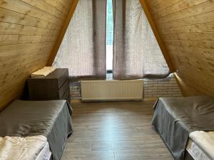 Χώρος καθιστικού στο Emerald Cottages