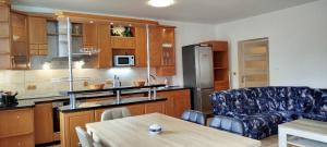 Kuchyň nebo kuchyňský kout v ubytování Apartmány pod Barunčinou školou