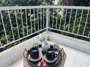 Balkón nebo terasa v ubytování AFŞiN HOMES
