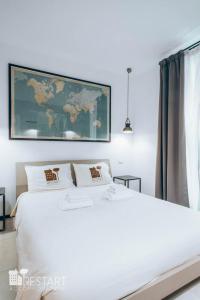 Posteľ alebo postele v izbe v ubytovaní Restart Accommodations Aldobrandini e Sciarra