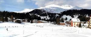 Ski-in Ski-out-Apartment Mountain Nest Parpan v zimě