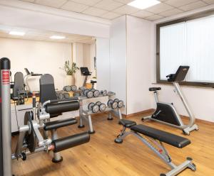Posilňovňa alebo fitness centrum v ubytovaní Starhotels Cristallo Palace