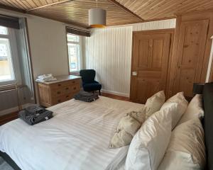 Letto o letti in una camera di Alpine Haus