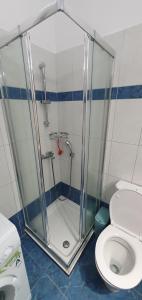 Koupelna v ubytování Galini apartments Kriopigi
