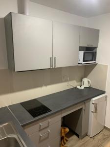 Kuchyňa alebo kuchynka v ubytovaní Apartamenty Wakacyjna Wioska Ngô 20m od Suntago
