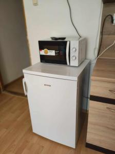 Kuchyň nebo kuchyňský kout v ubytování Privat Mapak