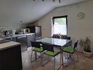 Kuchyň nebo kuchyňský kout v ubytování Apartma Aneja