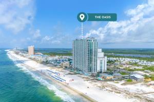 an aerial view of the coast at the resort at The Oasis At Orange Beach 2215 by Liquid Life in Orange Beach