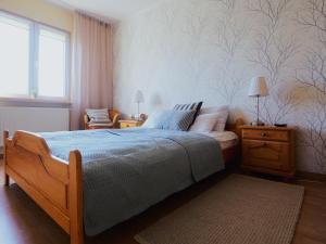 Łóżko lub łóżka w pokoju w obiekcie Apartamenty Vega