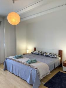 a bedroom with two beds with pillows on them at Villa Ska in Pula