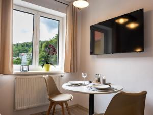 TV a/nebo společenská místnost v ubytování Apartment Miner's Lodge Mini by Interhome