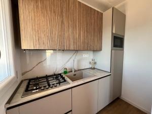 Kuchyň nebo kuchyňský kout v ubytování Blue Moon Penthouse