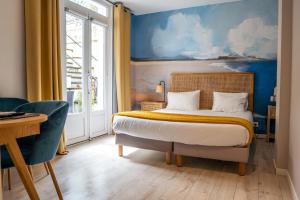 Postel nebo postele na pokoji v ubytování Mosaikhotel