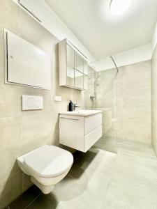 Koupelna v ubytování Wohnung mit Balkon