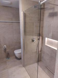 Koupelna v ubytování Apartmány u Ivanky, Polanský dvůr 1149