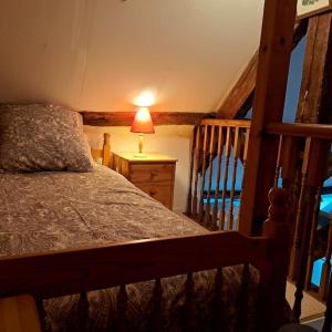 Postel nebo postele na pokoji v ubytování Centre Ville Loft