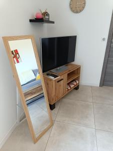 TV a/nebo společenská místnost v ubytování Doume et Coco T1 30M2