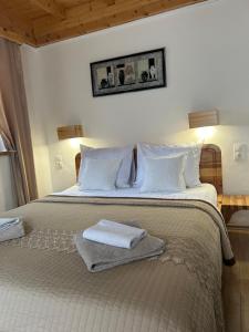 Posteľ alebo postele v izbe v ubytovaní Rustic Lodge Plitvice