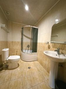 Koupelna v ubytování Hotel Solidarity