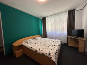 Postel nebo postele na pokoji v ubytování Apartament Pruneanu Central