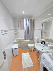 Koupelna v ubytování Apartment Gitara