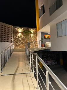 Balkón nebo terasa v ubytování BISÁU Hotel