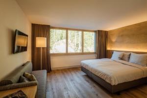 Katil atau katil-katil dalam bilik di Säntis - das Hotel