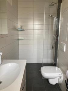 Ένα μπάνιο στο Ferienwohnung Sternenzauber +19 φωτογραφίες