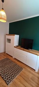 Η κουζίνα ή μικρή κουζίνα στο Apartament Cisza