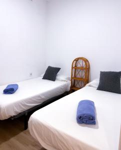 Postel nebo postele na pokoji v ubytování Casa con jardín