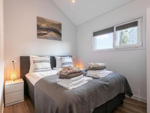 Postel nebo postele na pokoji v ubytování Abs Blokhut