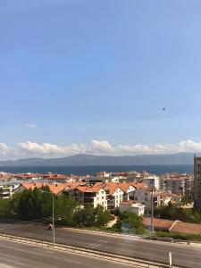 a view of a city with a highway at Visse Hotel in Mudanya
