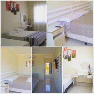 Ένα ή περισσότερα κρεβάτια σε δωμάτιο στο Pousada Balancê Prado