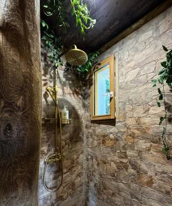 Les Chambres de Paulette à Theme LA JUNGLE ROOM的一间浴室
