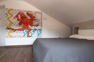 Postel nebo postele na pokoji v ubytování MYTHOS Bed and Breakfast