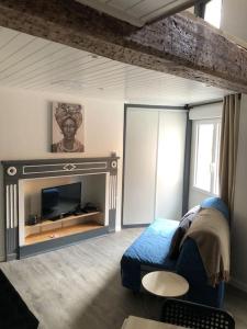 Et opholdsområde på Maison Loft Saint-Dizier