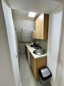 Kuchyň nebo kuchyňský kout v ubytování Apartment Velago